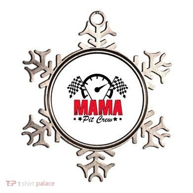 Mama Pit Crew Family Matching Pit Crew Mother's Day Mom Racing Ornament