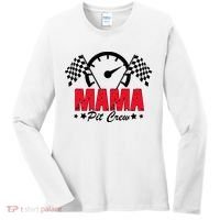Mama Pit Crew Family Matching Pit Crew Mother's Day Mom Racing Women's Long Sleeve Shirt thumb 0
