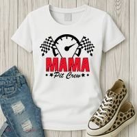 Mama Pit Crew Family Matching Pit Crew Mother's Day Mom Racing Women's T-Shirt thumb 3
