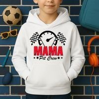 Mama Pit Crew Family Matching Pit Crew Mother's Day Mom Racing Kids Hoodie thumb 2
