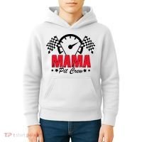 Mama Pit Crew Family Matching Pit Crew Mother's Day Mom Racing Kids Hoodie thumb 4