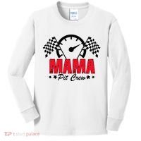 Mama Pit Crew Family Matching Pit Crew Mother's Day Mom Racing Kids Long Sleeve Shirt thumb 0