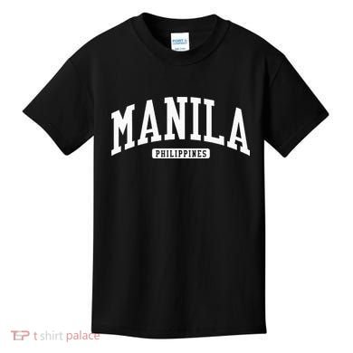 Manila Philippines College University Style Kids T-Shirt