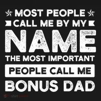Most People Call Me Bonus Dad Stepson Bonusson Stepdad Meaningful Gift USA-Made Doggie Bandana thumb 2