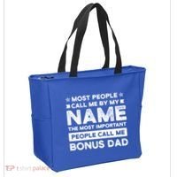 Most People Call Me Bonus Dad Stepson Bonusson Stepdad Meaningful Gift Tote Bag thumb 2