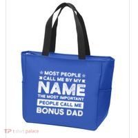 Most People Call Me Bonus Dad Stepson Bonusson Stepdad Meaningful Gift Tote Bag thumb 3