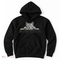 Musician Piano Cat T For Music Lovers Hoodie thumb 0