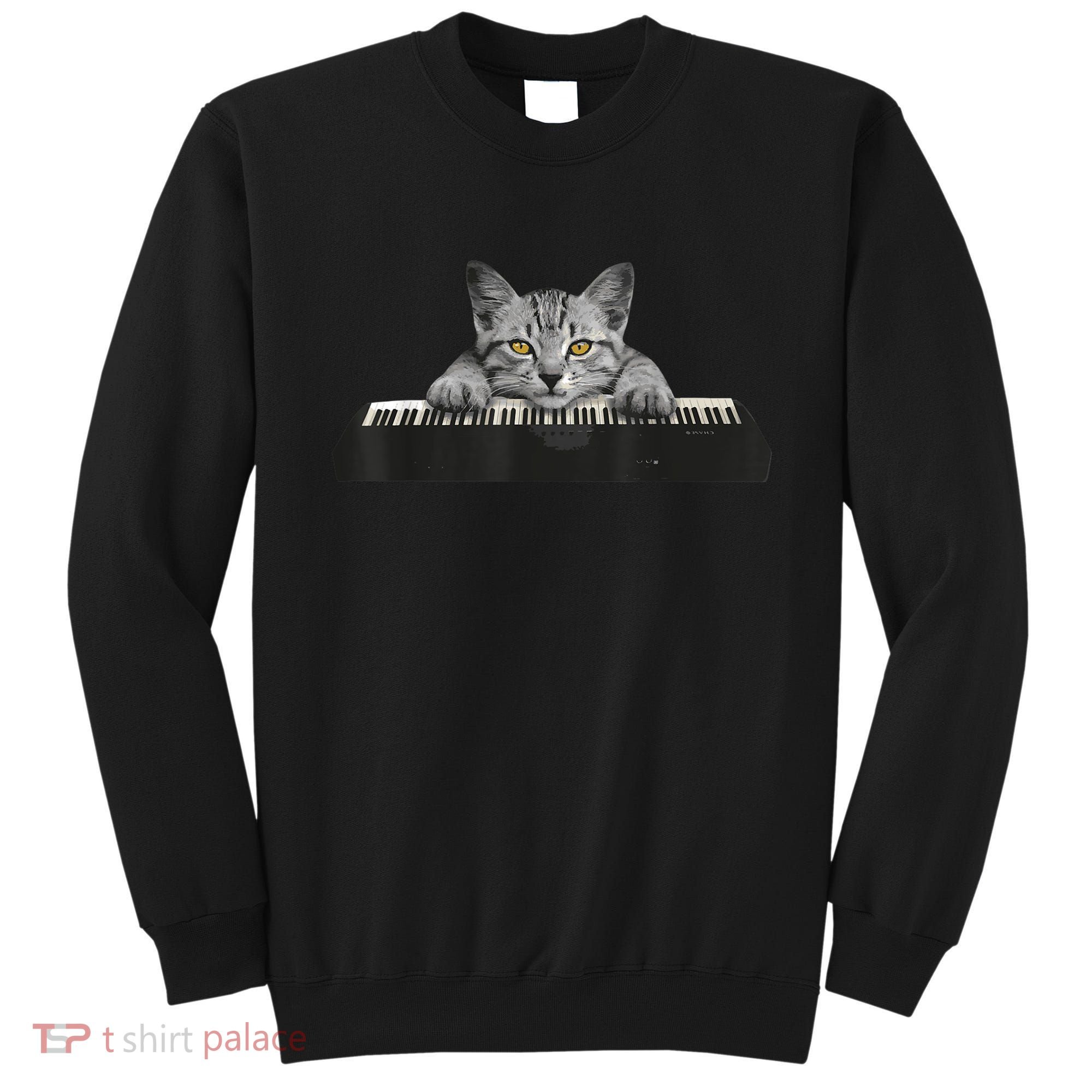 Musician Piano Cat T For Music Lovers Sweatshirt