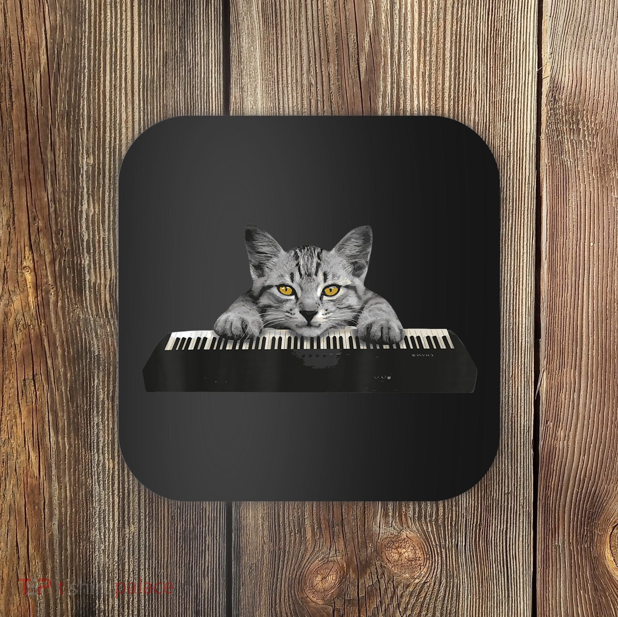 Musician Piano Cat T For Music Lovers Coaster