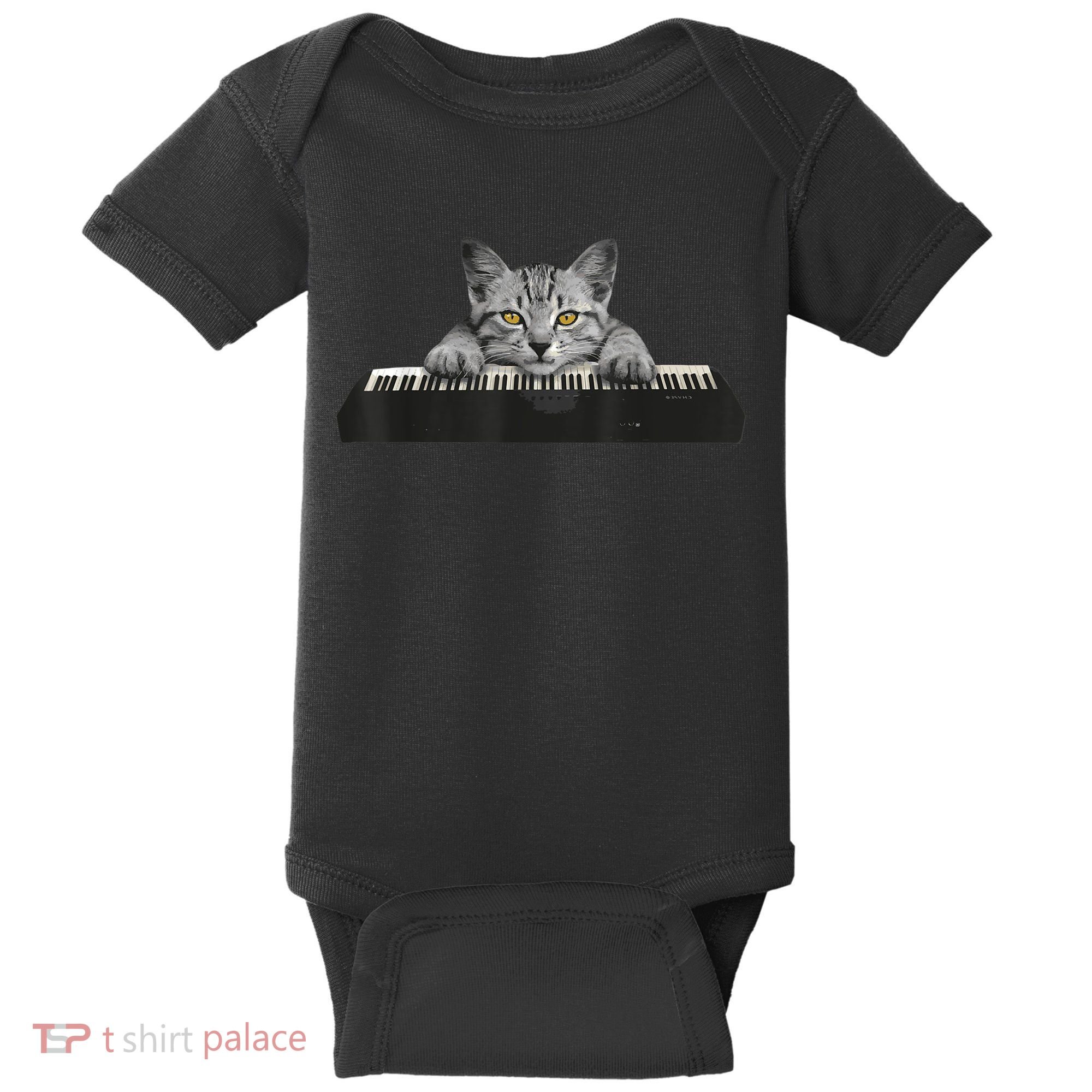 Musician Piano Cat T For Music Lovers Baby Bodysuit