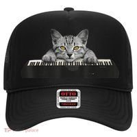 Musician Piano Cat T For Music Lovers Hat thumb 0