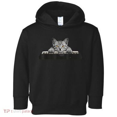 Musician Piano Cat T For Music Lovers Toddler Hoodie