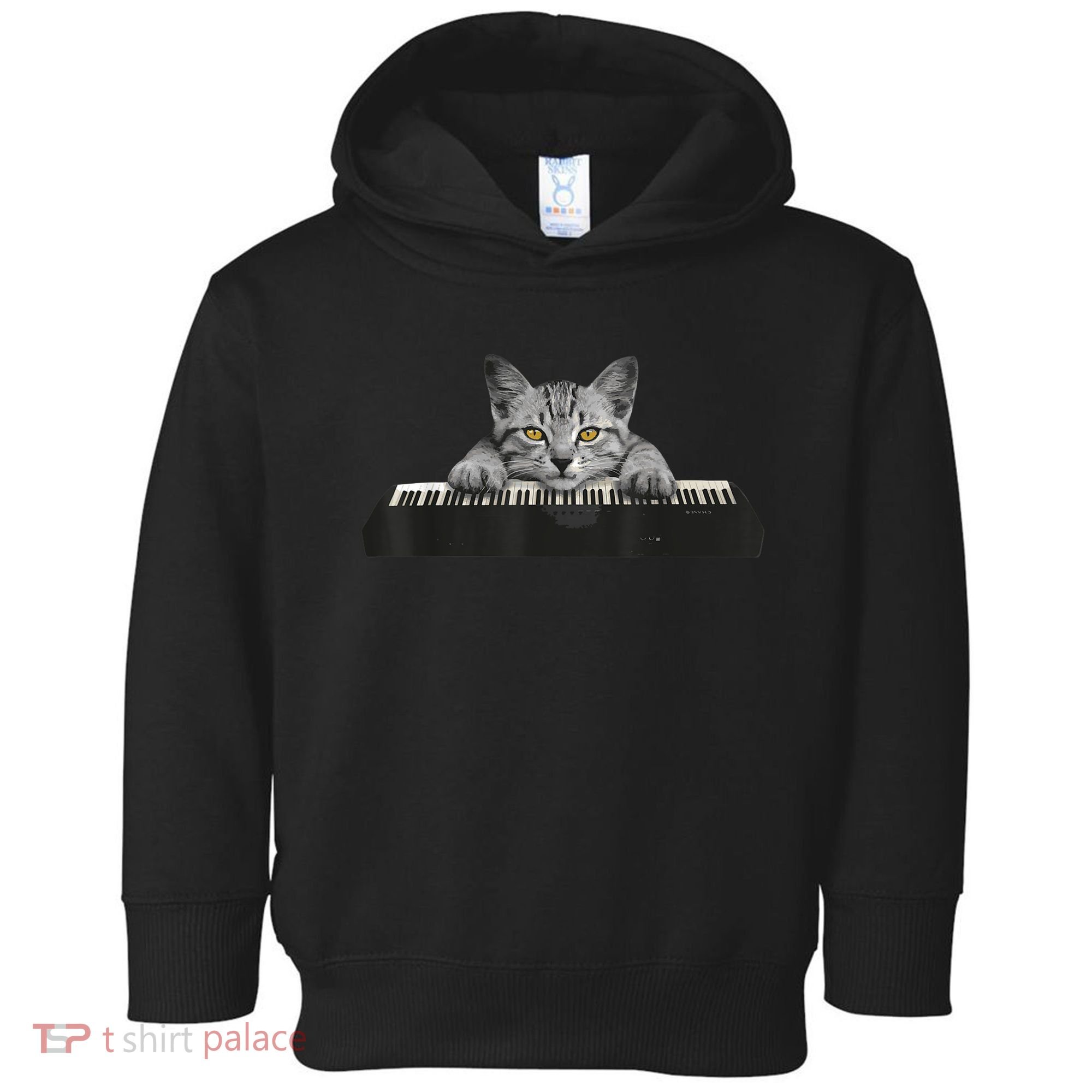 Musician Piano Cat T For Music Lovers Toddler Hoodie