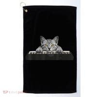 Musician Piano Cat T For Music Lovers Golf Towel thumb 0