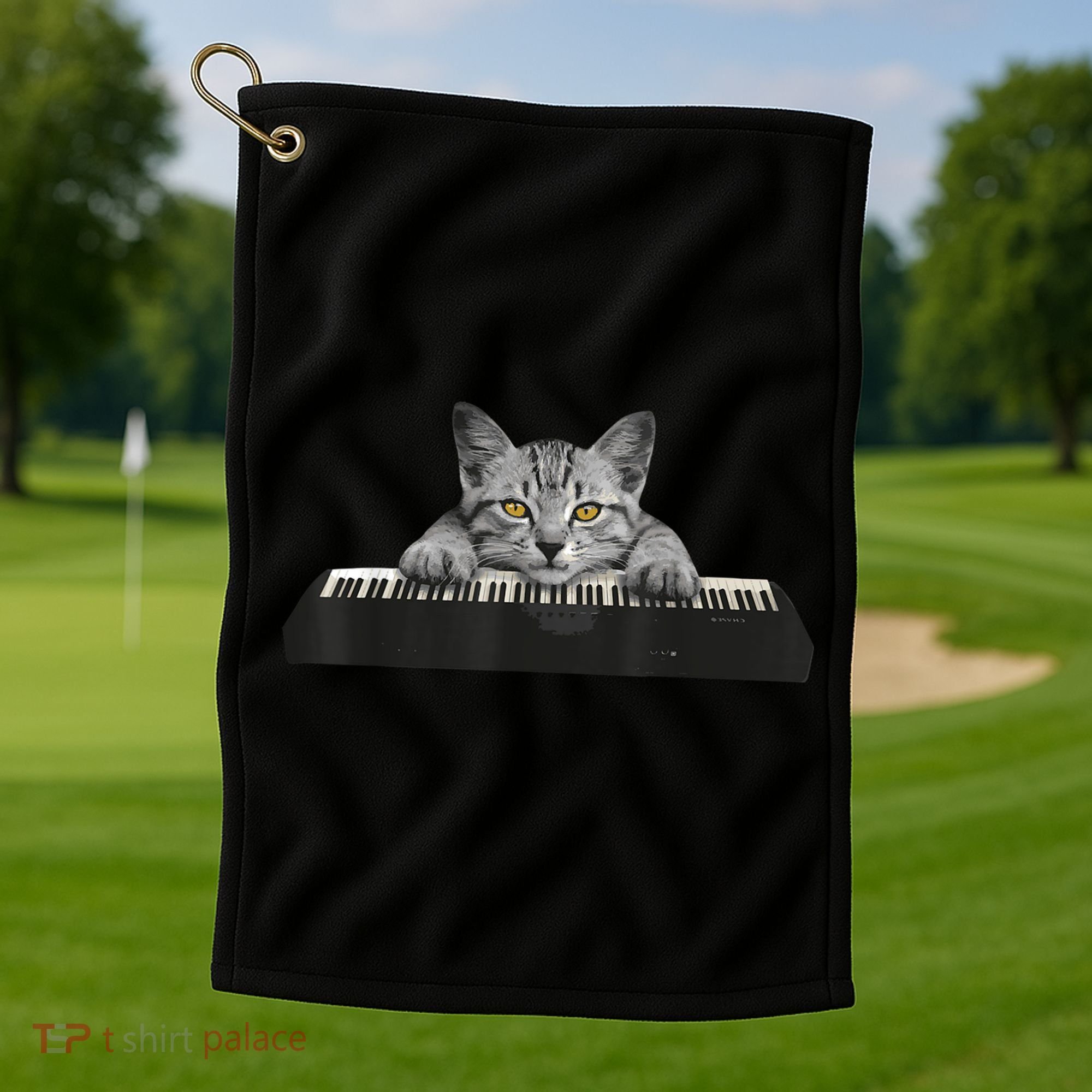 Musician Piano Cat T For Music Lovers Golf Towel