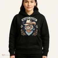 Meowdy Partner Cat Cowboy Hat Howdy Funny Country Western Hoodie thumb 5