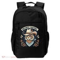 Meowdy Partner Cat Cowboy Hat Howdy Funny Country Western Backpack thumb 0