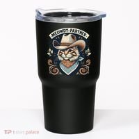 Meowdy Partner Cat Cowboy Hat Howdy Funny Country Western Tumbler thumb 0