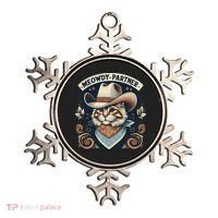Meowdy Partner Cat Cowboy Hat Howdy Funny Country Western Ornament thumb 0