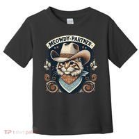 Meowdy Partner Cat Cowboy Hat Howdy Funny Country Western Toddler T-Shirt thumb 0