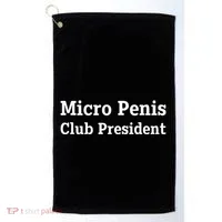 Micro Penis Club President Joke Golf Towel thumb 0