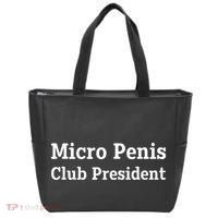 Micro Penis Club President Joke Tote Bag thumb 0