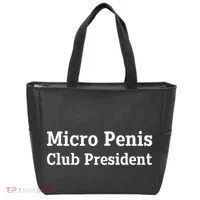 Micro Penis Club President Joke Tote Bag thumb 0