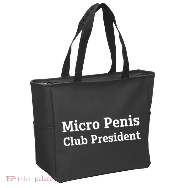 Micro Penis Club President Joke Tote Bag