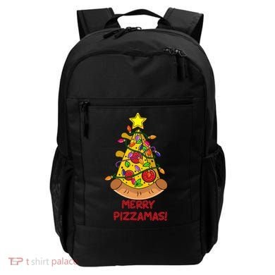 Merry Pizzamas Christmas Pizza Lover Gift Backpack