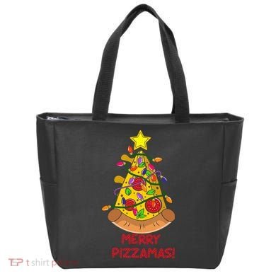 Merry Pizzamas Christmas Pizza Lover Gift Tote Bag