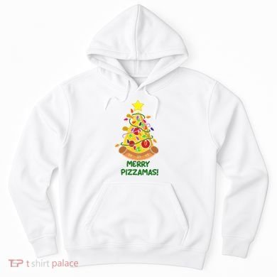 Merry Pizzamas Christmas Pizza Lover Gift Hoodie