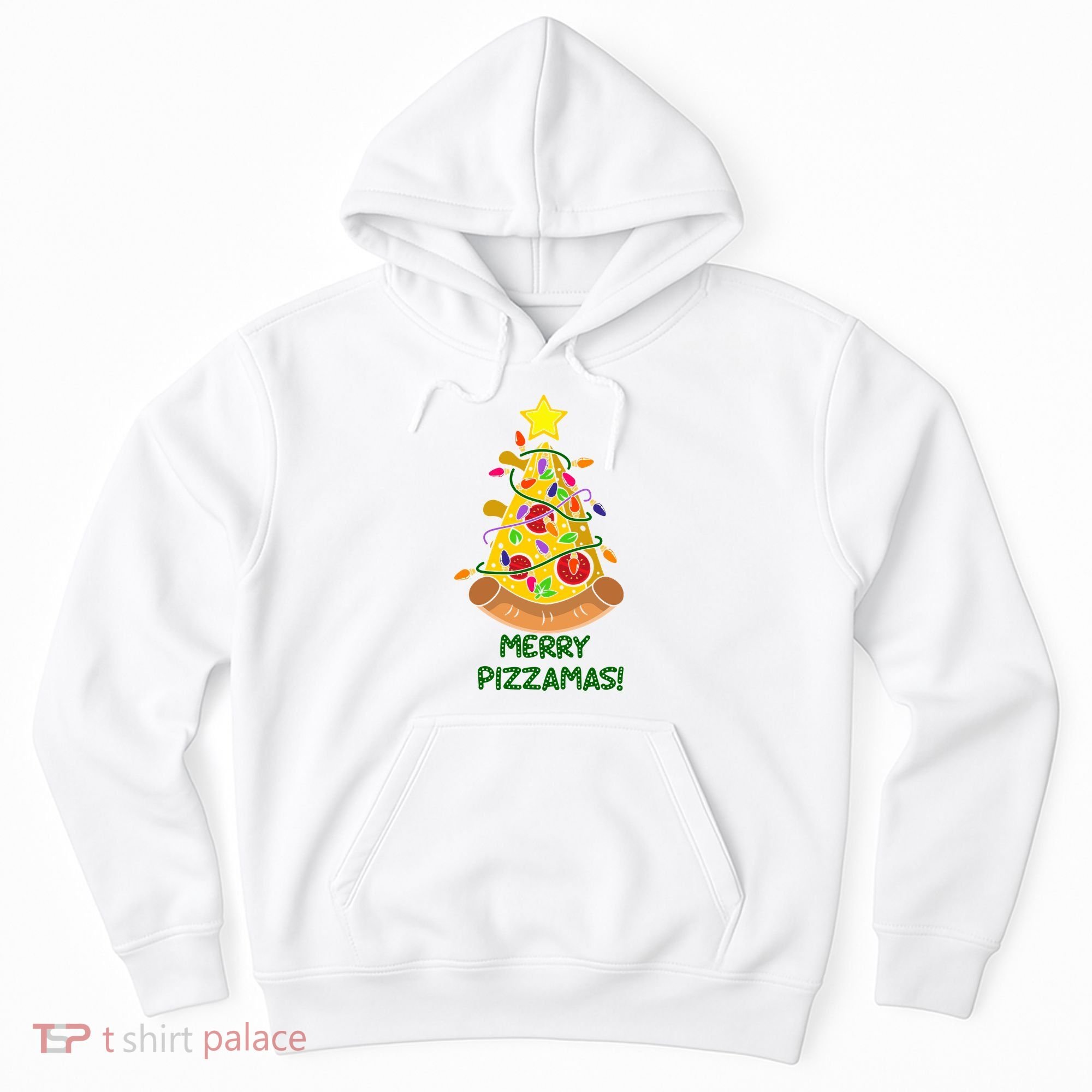 Merry Pizzamas Christmas Pizza Lover Gift Hoodie