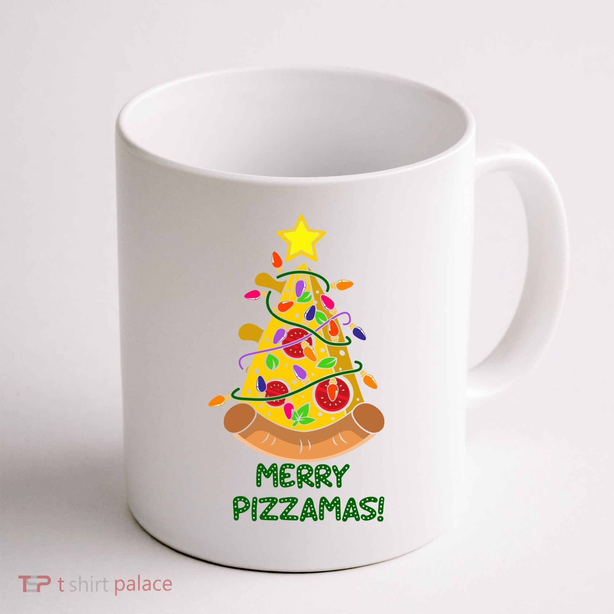 Merry Pizzamas Christmas Pizza Lover Gift Coffee Mug
