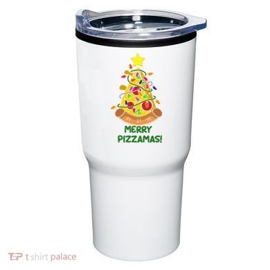 Merry Pizzamas Christmas Pizza Lover Gift Tumbler