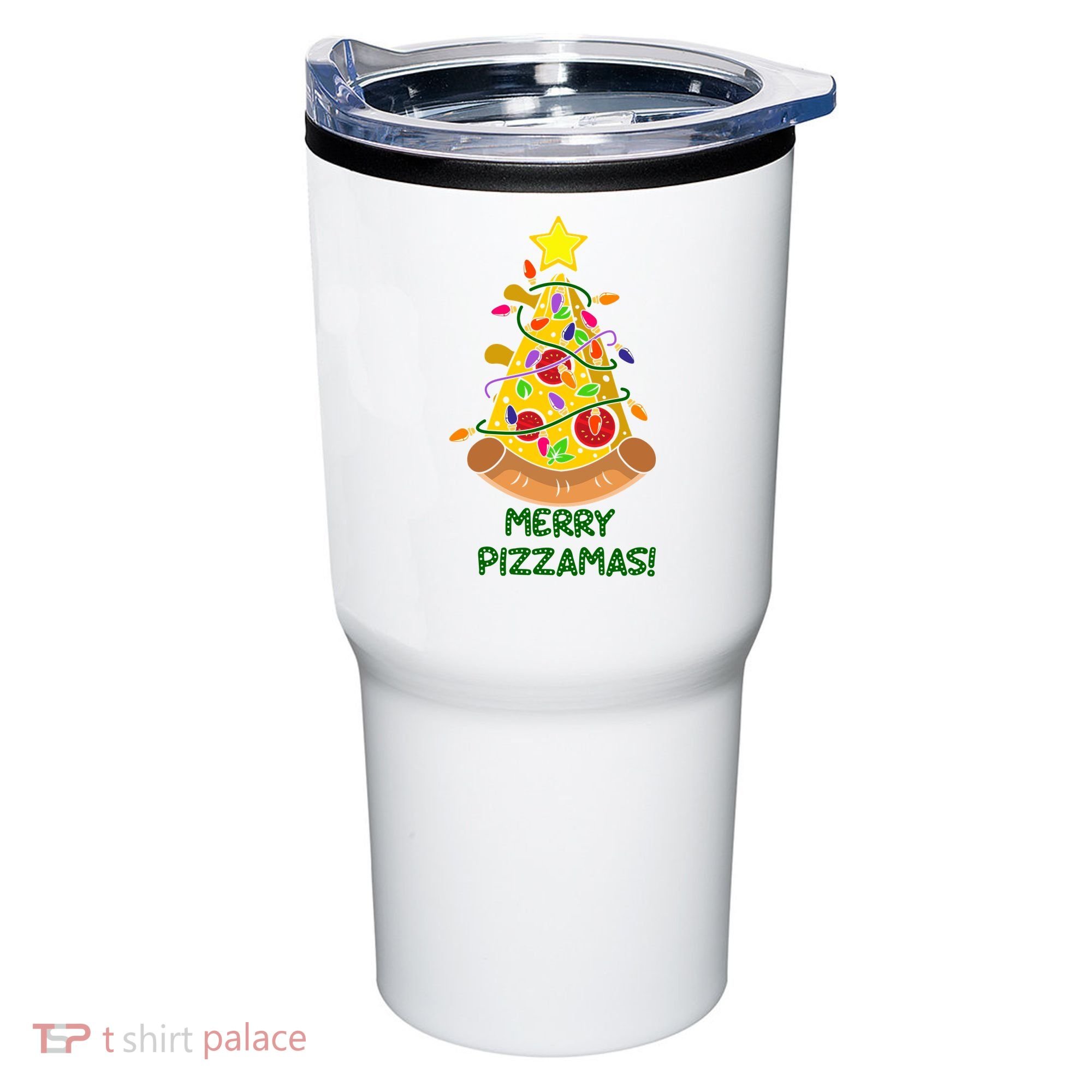 Merry Pizzamas Christmas Pizza Lover Gift Tumbler