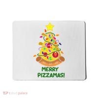 Merry Pizzamas Christmas Pizza Lover Gift Mousepad thumb 0