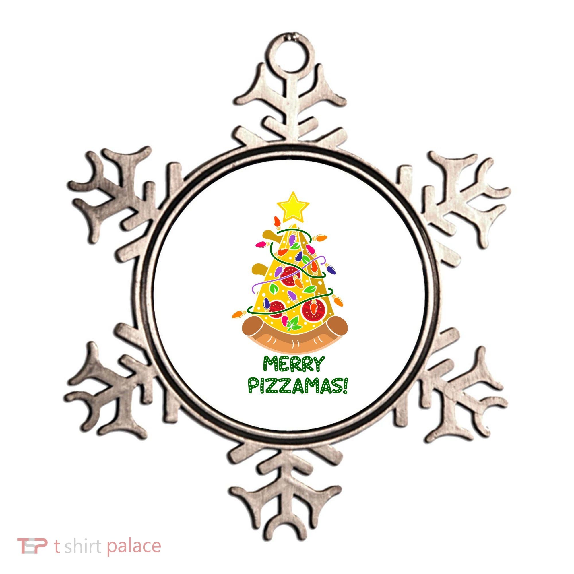 Merry Pizzamas Christmas Pizza Lover Gift Ornament