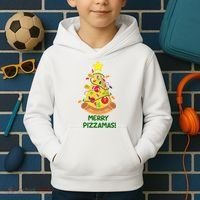 Merry Pizzamas Christmas Pizza Lover Gift Kids Hoodie thumb 2