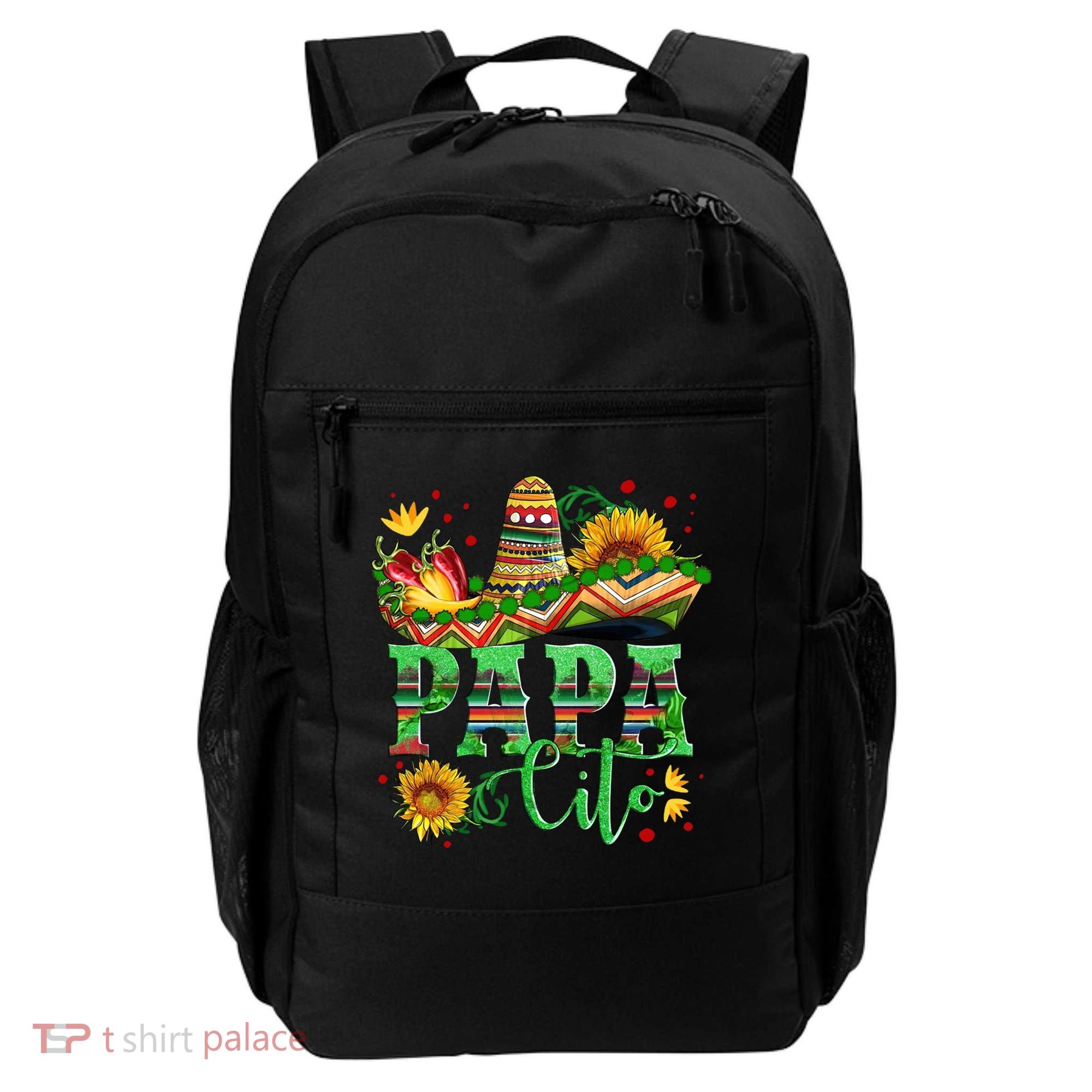 Mexican Papa Cito Flower Sunhat Cute Gift Backpack