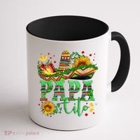 Mexican Papa Cito Flower Sunhat Cute Gift Coffee Mug thumb 1