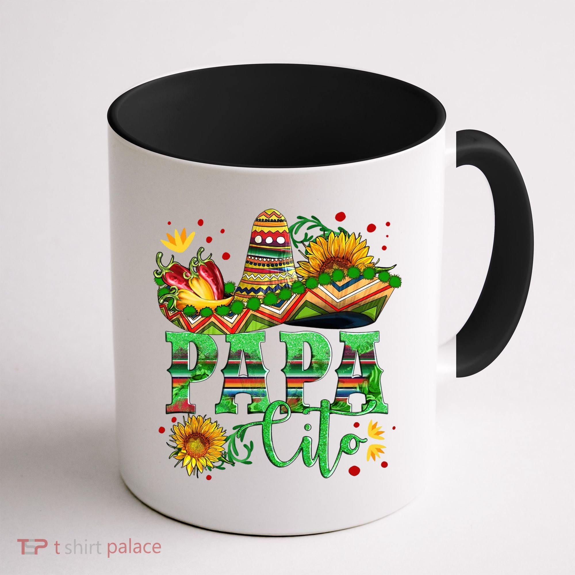 Mexican Papa Cito Flower Sunhat Cute Gift Coffee Mug