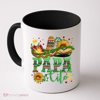 Mexican Papa Cito Flower Sunhat Cute Gift Coffee Mug