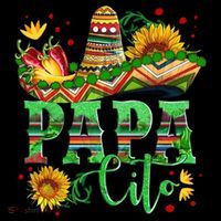 Mexican Papa Cito Flower Sunhat Cute Gift Pajama Set thumb 2
