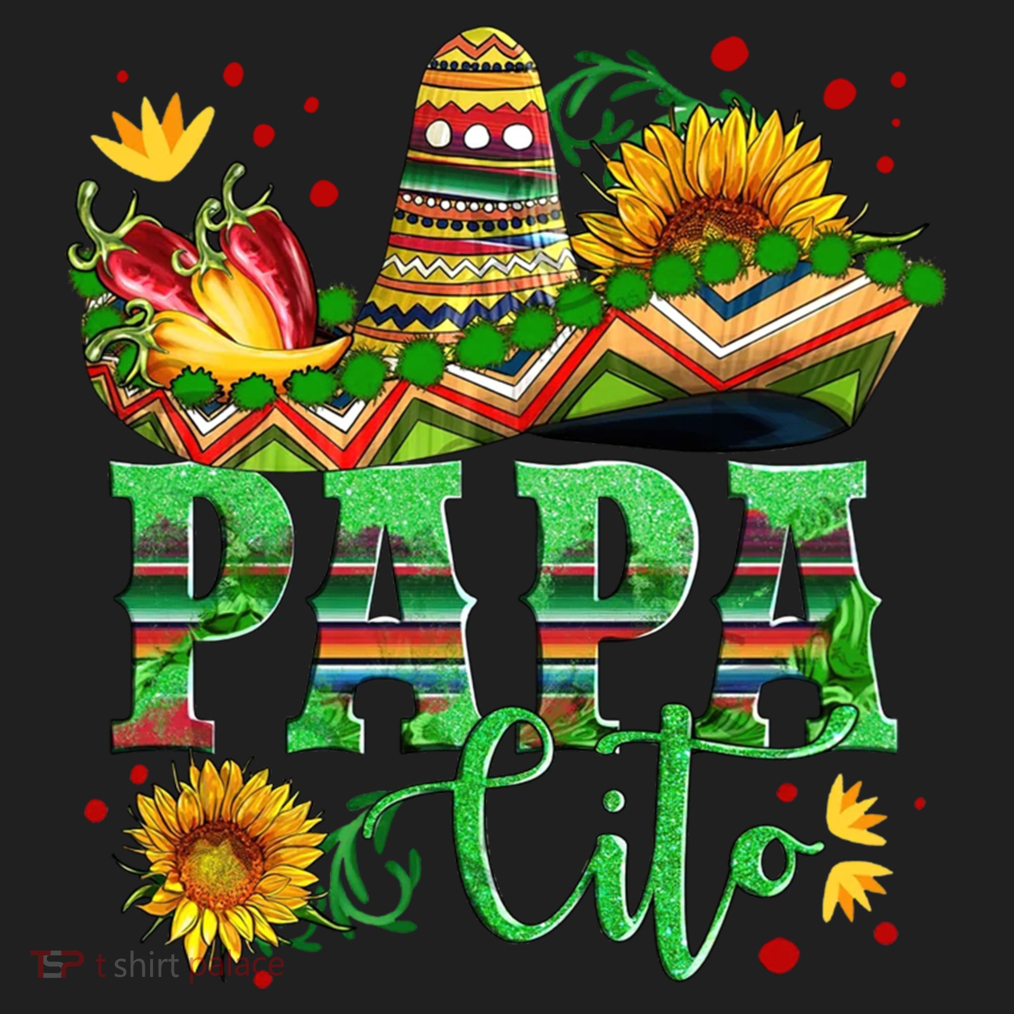 Mexican Papa Cito Flower Sunhat Cute Gift Hat