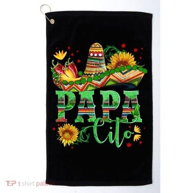 Mexican Papa Cito Flower Sunhat Cute Gift Golf Towel