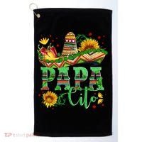 Mexican Papa Cito Flower Sunhat Cute Gift Golf Towel thumb 0
