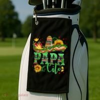 Mexican Papa Cito Flower Sunhat Cute Gift Golf Towel thumb 2