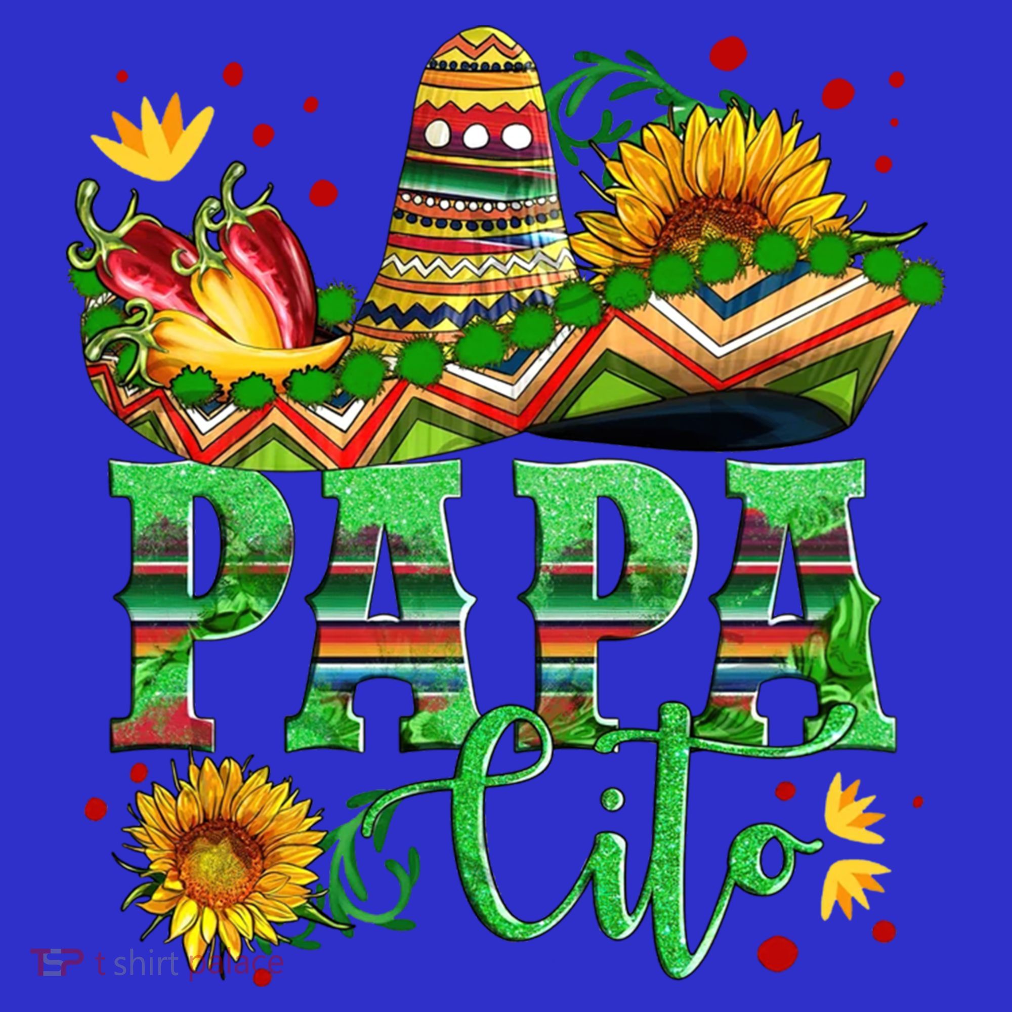 Mexican Papa Cito Flower Sunhat Cute Gift Hoodie