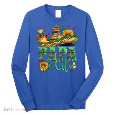 Mexican Papa Cito Flower Sunhat Cute Gift Long Sleeve Shirt