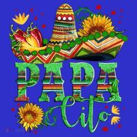 Mexican Papa Cito Flower Sunhat Cute Gift Sweatshirt thumb 3